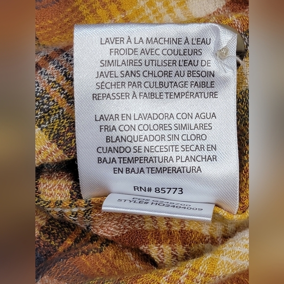 O'Neill Women's Size Small Coat Check Cotton Flannel Button Down Shirt - Picture 4 of 12